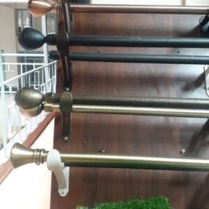Smooth curtain rods