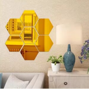 12PCS removable acrylic hexagonal mirror (Copy)