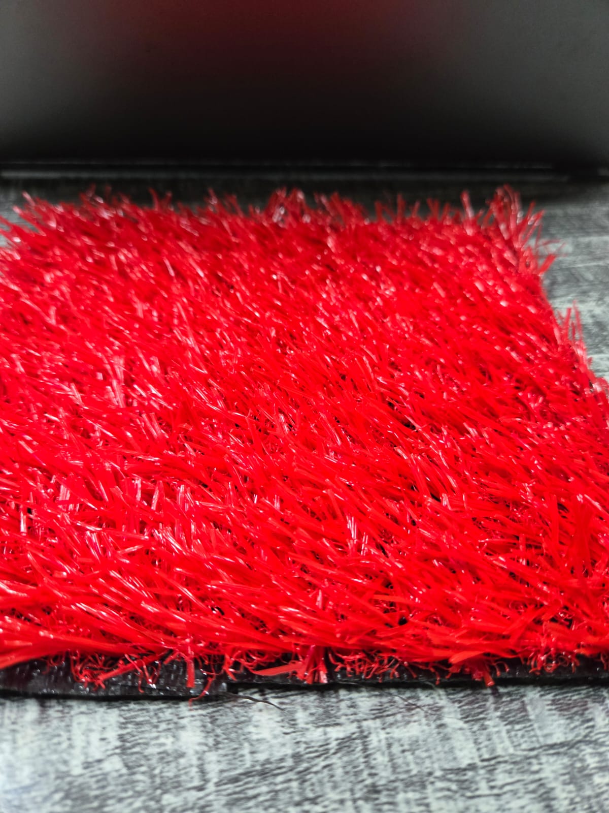 Coloured grass carpet