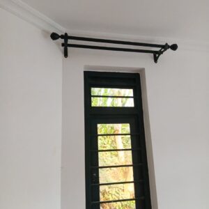 1M Double Juakali Curtain Rod