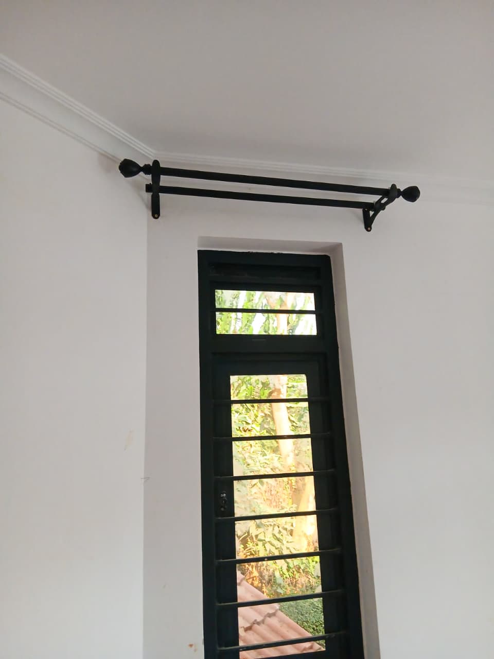 1M Double Juakali Curtain Rod
