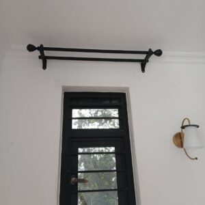1M Double Juakali Curtain Rod